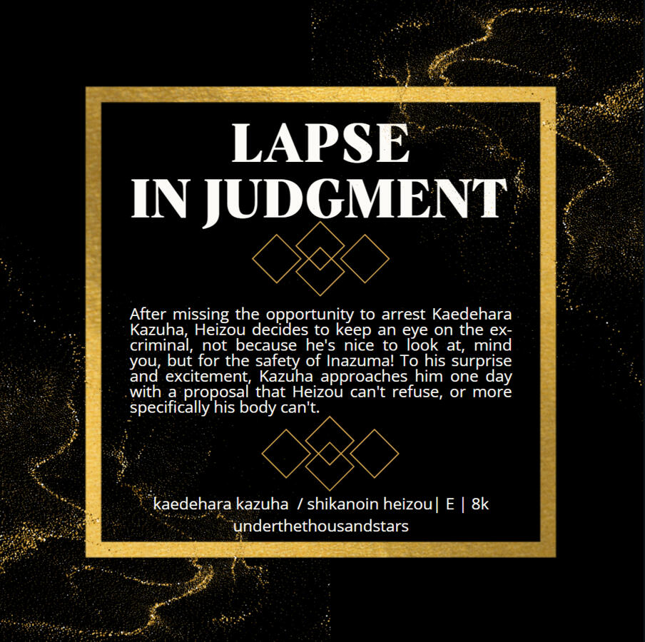 Lapse In Judgment Lapse In Judgment