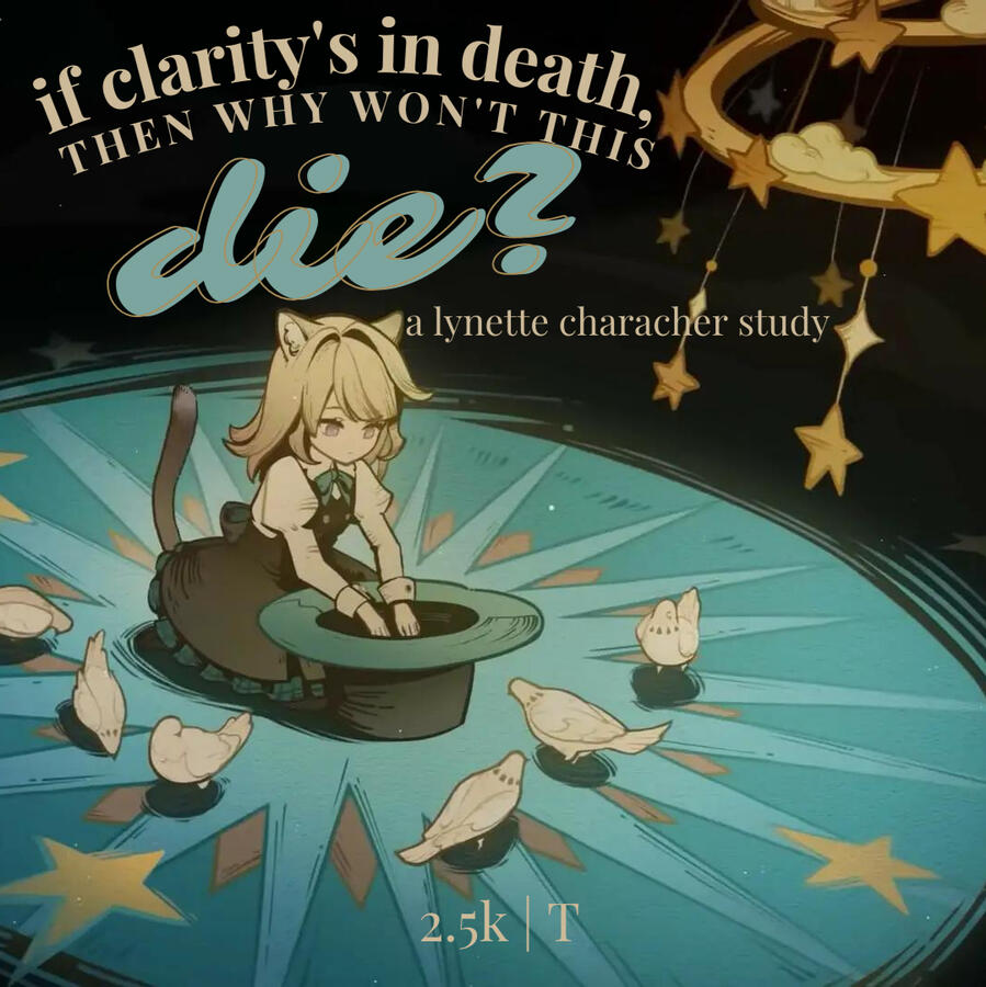if clarity's in death, then why won't this die?